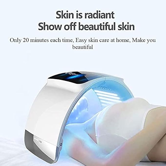 STRBOXONG قناع الوجه LED بـ 7 ألوان، جهاز العناية بالوجه بقناع الضوء LED، لسبا الوجه والجسم، مضاد للشيخوخة، تجديد، شد، تنعيم التجاعيد، تفتيح البشرة، للاستخدام المنزلي، جهاز صالون التجميل - Image 4